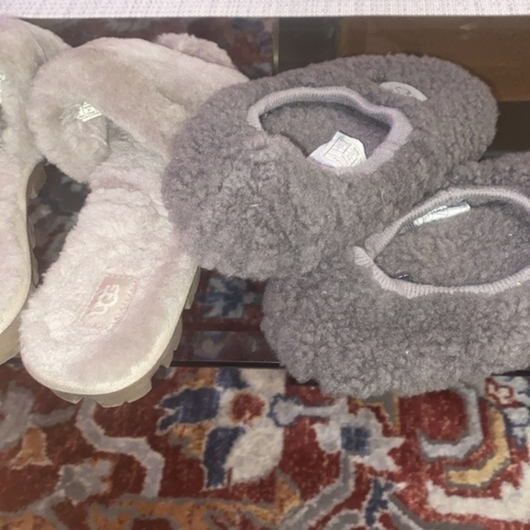 Ugg Cozette Slipper,size8 light gray,/shearling slippers dark grey is size7 - Picture 7 of 12